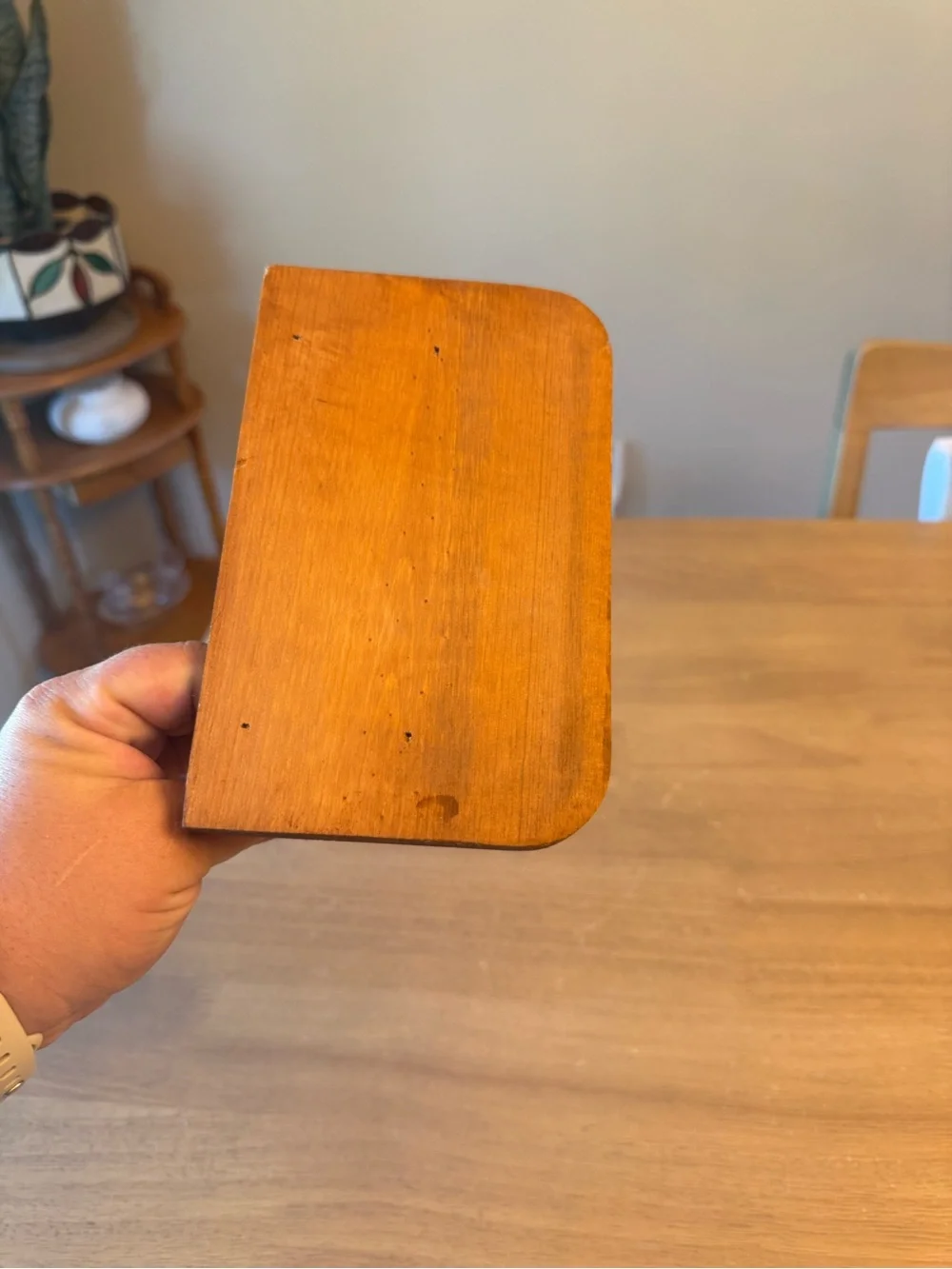 Vintage wooden mini shelf
